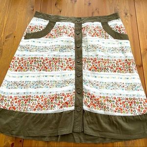 Retired AE Sport Button Front A-Line Skirt Size 18